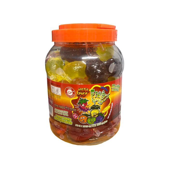 ממתקי ג'לי בטעמי פירות ובצורת פירות 40 יח'- הטעם החריף