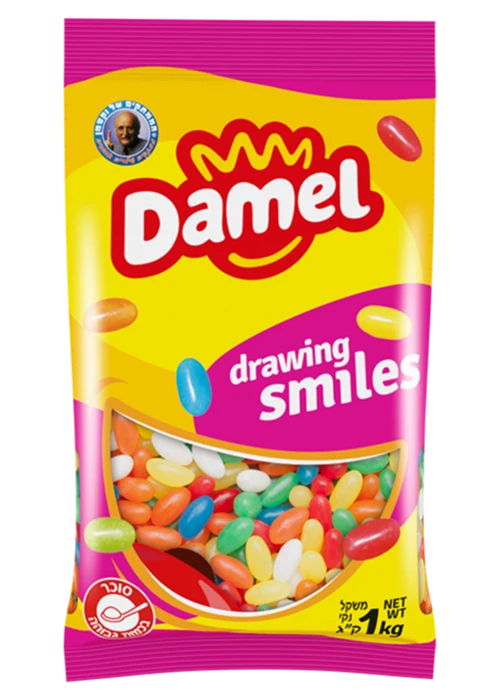 סוכריות ג'לי בינס בטעמי פירות 1 ק"ג