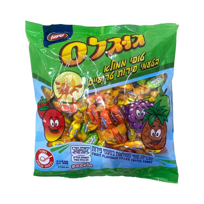 גוגלס סוכריות טופי ממולאות בטעמי פירות טרופיים