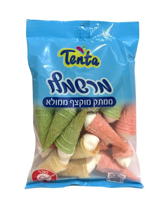 מרשמלו גביעי גלידה- ממתק מוקצף ממולא