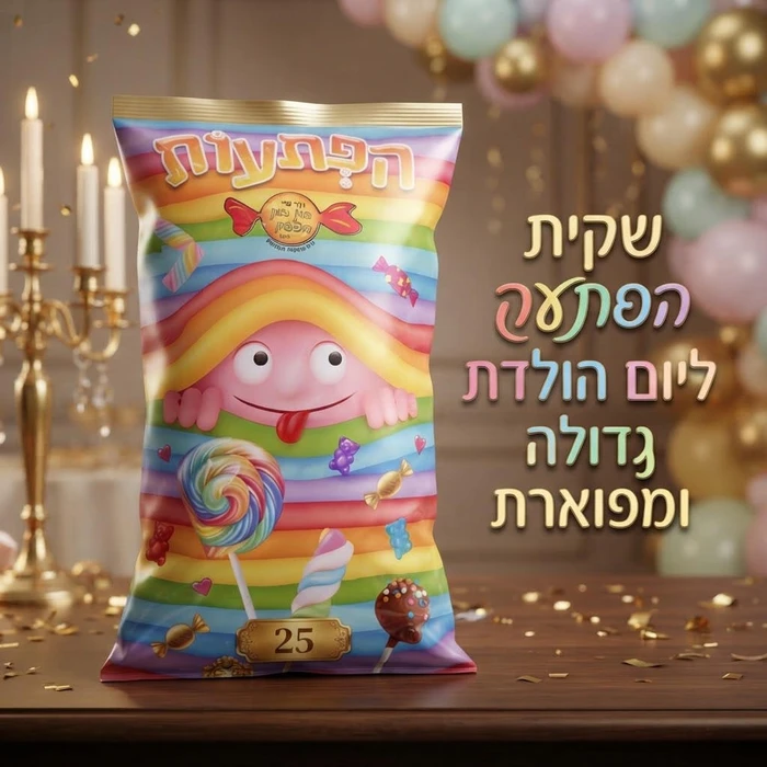 שקית הפתעה ממתקים מפוארת ליום הולדת