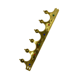 כתר מלך/ה זהב מתקפל פלסטיק- פורים