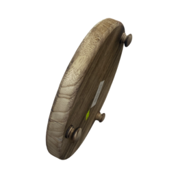 מגש בוצ'ר עץ עגול גם רגליים קטנטנות 2.5*25 ס"מ