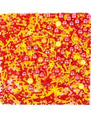 סוכריות לעוגה צהוב ואדום