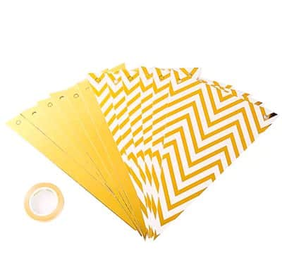 שרשרת דגלונים מעוצבים- זהב