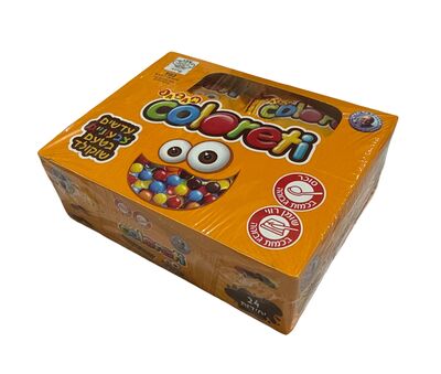 עדשים צבעוניים בטעם שוקולד מארז 24 יח'