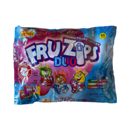 סוכריות טופי ממולאות בטעמי פירות- 51 יח' במארז