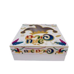 קופסא למשלוח מנות פורים שמח 28*26*9 ס״מ דגם 24015