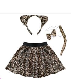 סט תחפושת נמרה קשת+חצאית+זנב+פפיון- פורים