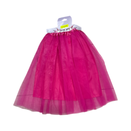 חצאית טוטו 70 ס"מ ורוד פוקסיה 2 שכבות עם בטנה ומותן 55- פורים