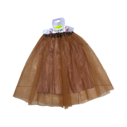 חצאית טוטו 70 ס"מ חומה 2 שכבות עם בטנה ומותן 55- פורים
