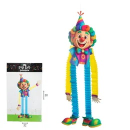 קישוט ליצן קרפ נפתח ארוך במיוחד