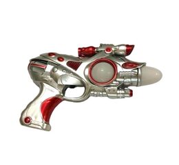 רובה חללית עם אור ומוסיקה-צבע אדום