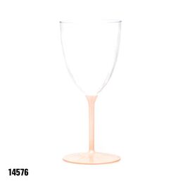 כוסות יין רגל ורודה 6 יח