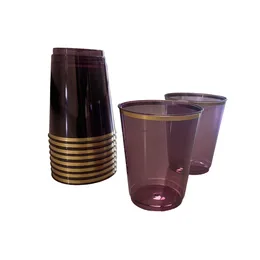 כוסות פלאש תואם סט סגול 10 יח