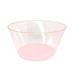 מרקייה פלסטיק ורוד עיטור זהב - 10 יח