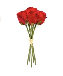 זר ורדים אדום - 6 יח