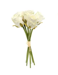 זר ורודים שמנת - 6 יח