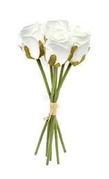 זר ורדים לבן - 6 יח