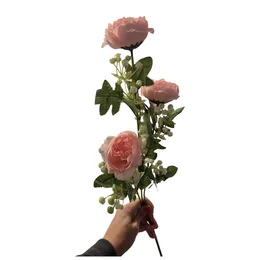 זר פרחי נוי ורד אנגלי ורוד