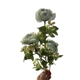 זר פרחי נוי ורד אנגלי טורקיז