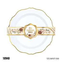 חבקים לצלחות חג שבועות שמח - 10 יח