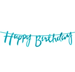שרשרת קישוט HAPPY BIRTHDAY כחול