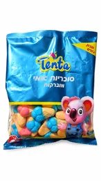 סוכריות גומי מבריקות חצי קילו בצורת גלידה