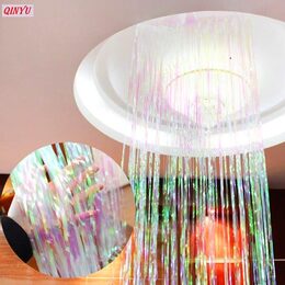 וילון פרנזים לדלת צבע לבן מטאלי 100*200 ס"מ