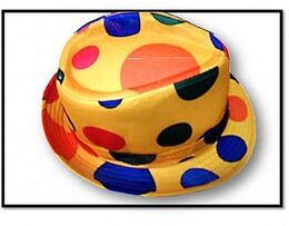 כובע ג'נטלמן בד ליצן