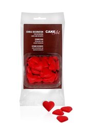 סוכריות לב אדומות לעוגה