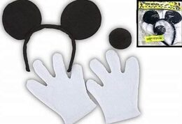 סט מיקי מאוס- קשת+כפפות+אף -פורים